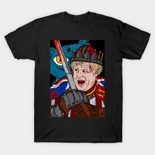 boris johnson, brexit knight. hero of the British people. T-Shirt